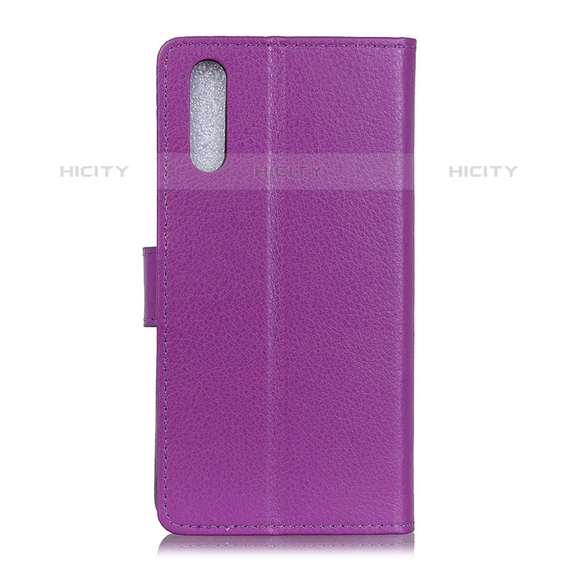Coque Portefeuille Livre Cuir Etui Clapet A03D pour Samsung Galaxy M02 Violet Plus