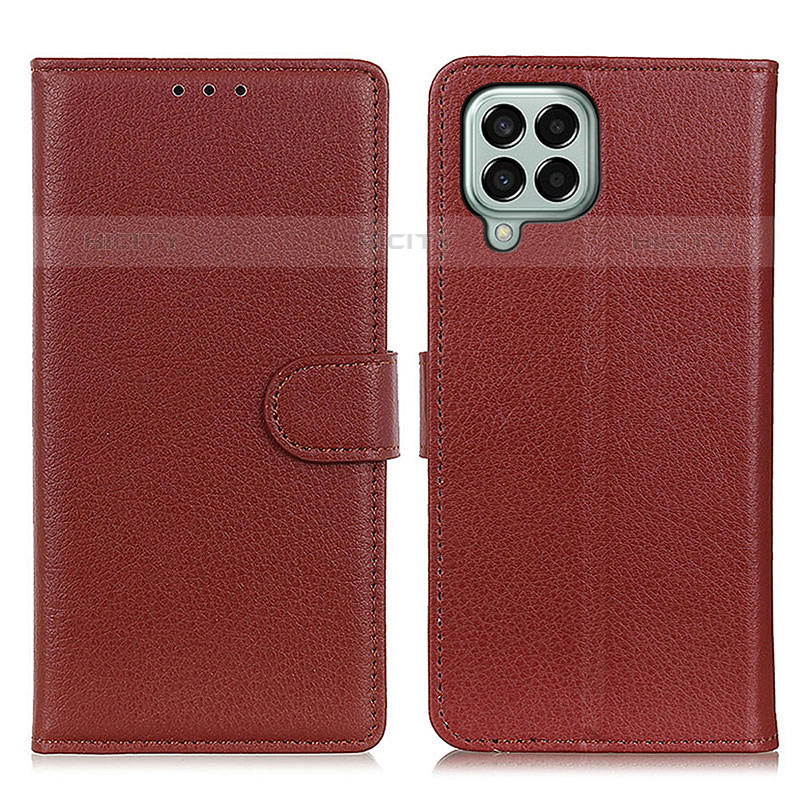 Coque Portefeuille Livre Cuir Etui Clapet A03D pour Samsung Galaxy M33 5G Marron Plus