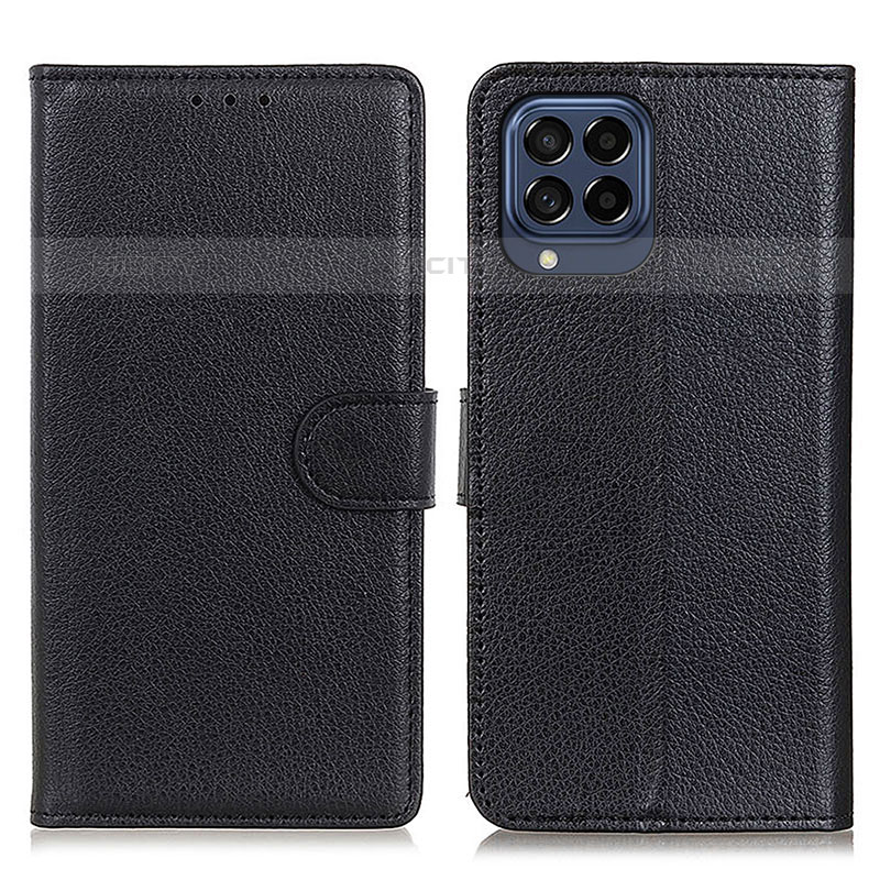 Coque Portefeuille Livre Cuir Etui Clapet A03D pour Samsung Galaxy M53 5G Noir Plus