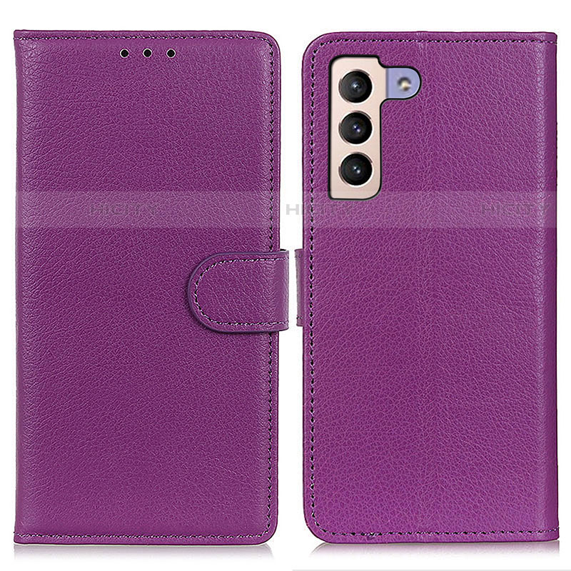 Coque Portefeuille Livre Cuir Etui Clapet A03D pour Samsung Galaxy S21 5G Violet Plus