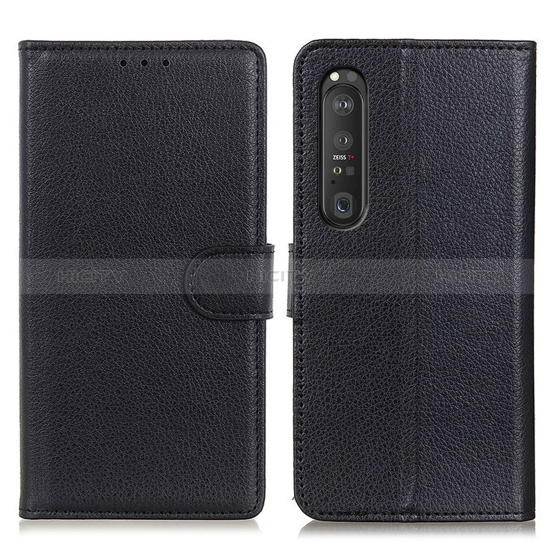 Coque Portefeuille Livre Cuir Etui Clapet A03D pour Sony Xperia 1 III Noir Plus