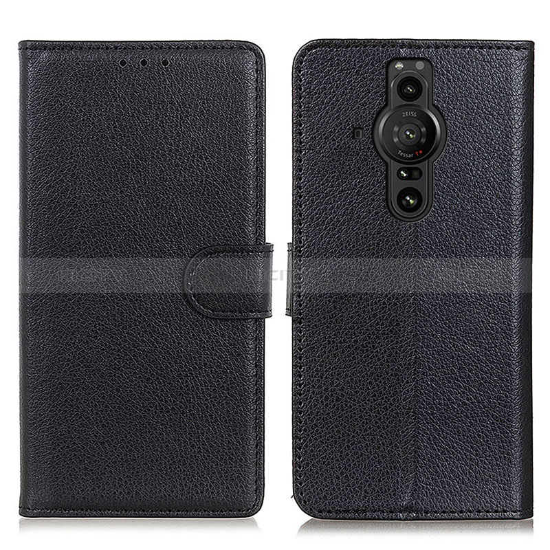 Coque Portefeuille Livre Cuir Etui Clapet A03D pour Sony Xperia PRO-I Noir Plus