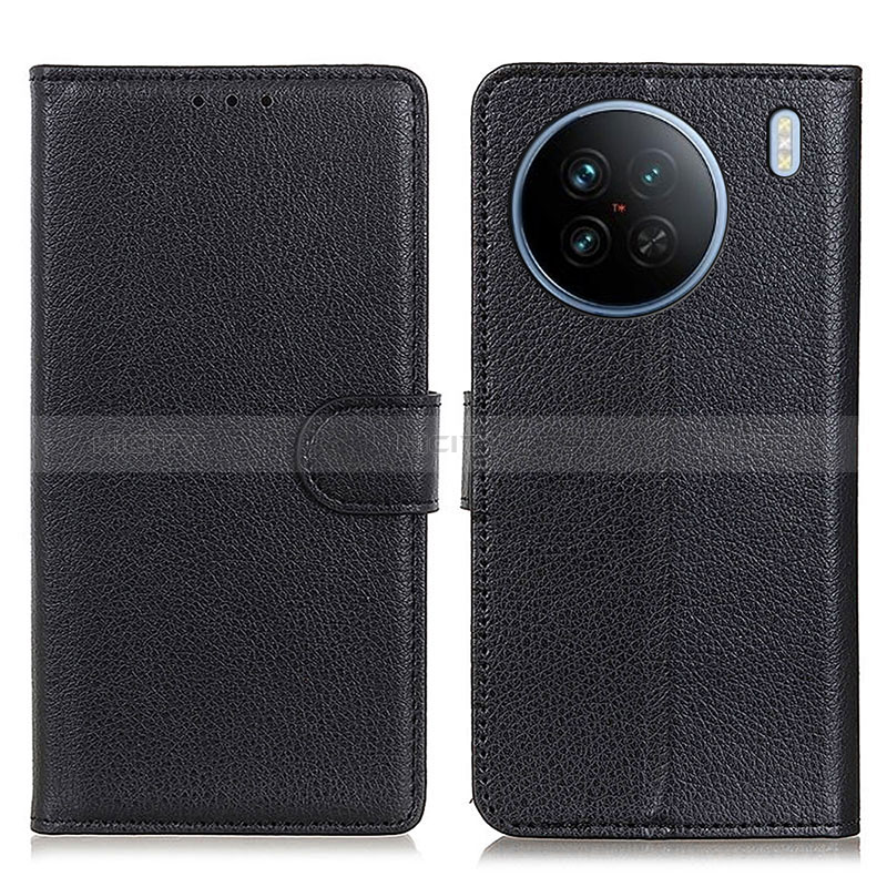 Coque Portefeuille Livre Cuir Etui Clapet A03D pour Vivo X90 5G Noir Plus