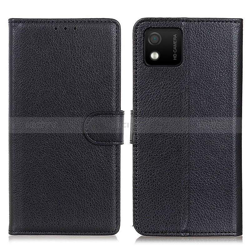 Coque Portefeuille Livre Cuir Etui Clapet A03D pour Wiko Y52 Noir Plus