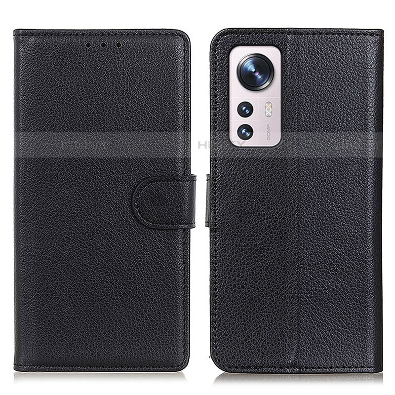 Coque Portefeuille Livre Cuir Etui Clapet A03D pour Xiaomi Mi 12 Lite 5G Noir Plus