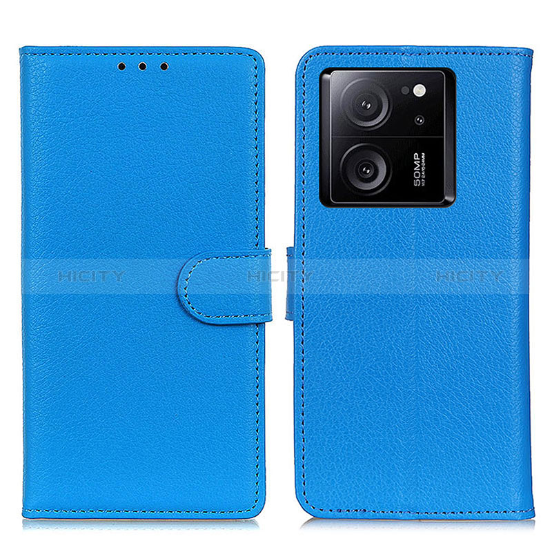 Coque Portefeuille Livre Cuir Etui Clapet A03D pour Xiaomi Mi 13T Pro 5G Bleu Ciel Plus