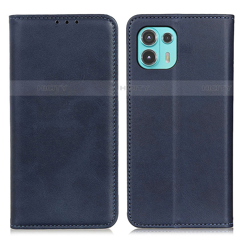 Coque Portefeuille Livre Cuir Etui Clapet A04D pour Motorola Moto Edge 20 Lite 5G Bleu Plus