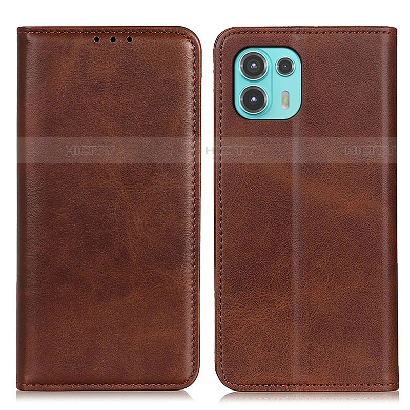 Coque Portefeuille Livre Cuir Etui Clapet A04D pour Motorola Moto Edge 20 Lite 5G Marron Plus