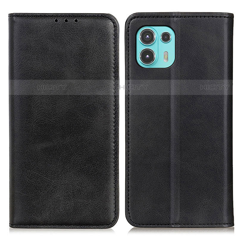 Coque Portefeuille Livre Cuir Etui Clapet A04D pour Motorola Moto Edge 20 Lite 5G Noir Plus