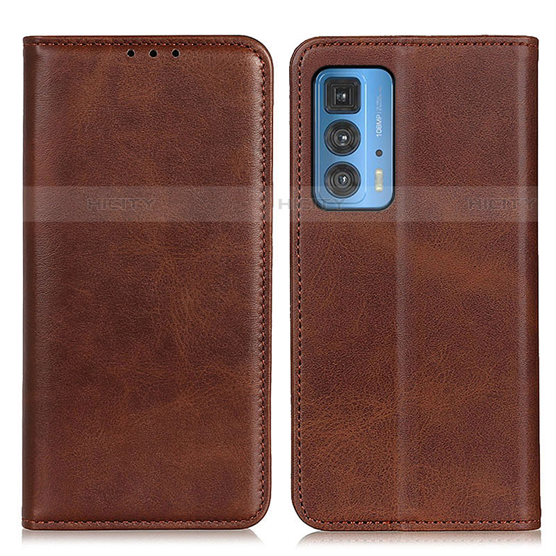 Coque Portefeuille Livre Cuir Etui Clapet A04D pour Motorola Moto Edge 20 Pro 5G Marron Plus