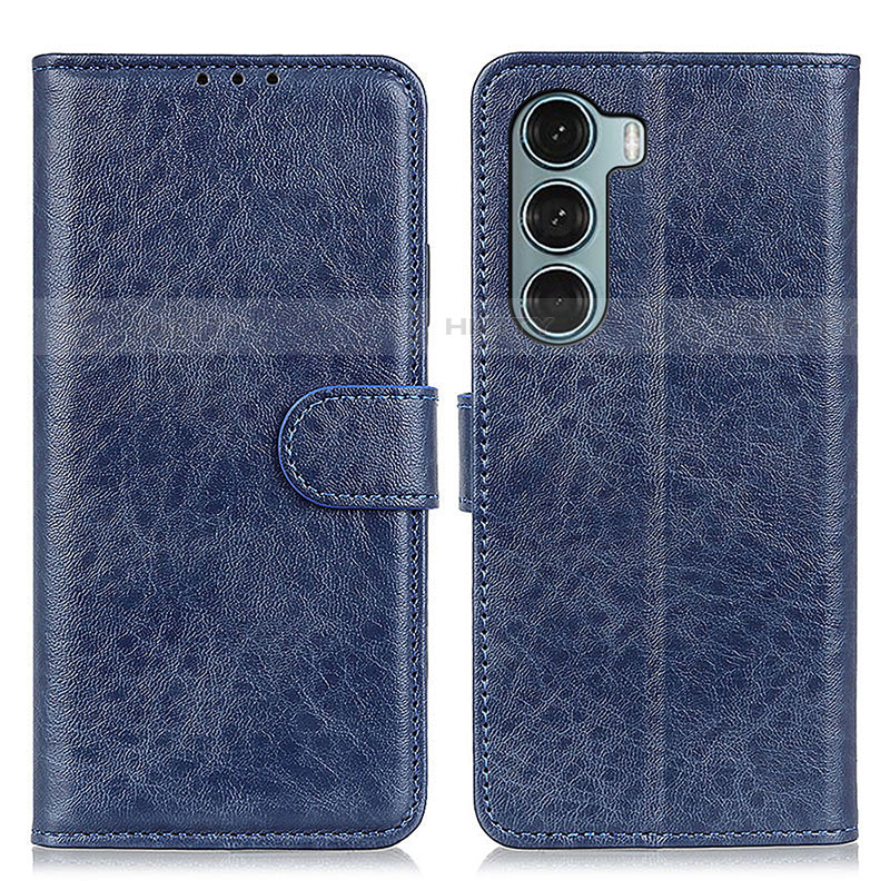 Coque Portefeuille Livre Cuir Etui Clapet A04D pour Motorola Moto Edge S30 5G Bleu Plus