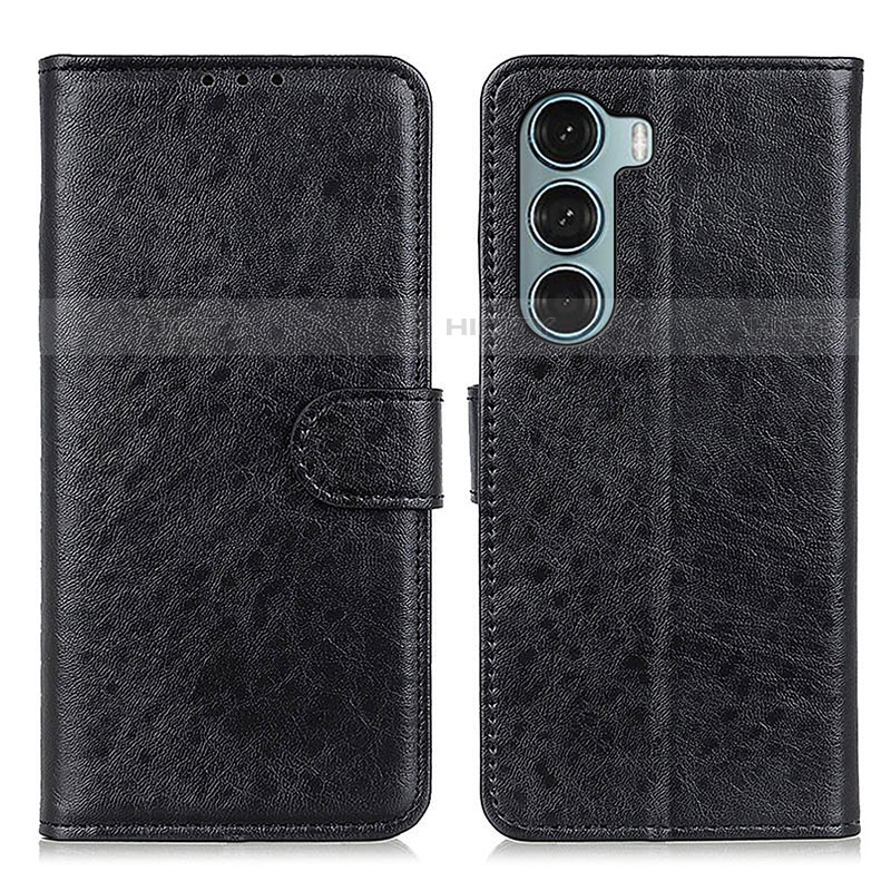 Coque Portefeuille Livre Cuir Etui Clapet A04D pour Motorola Moto Edge S30 5G Noir Plus