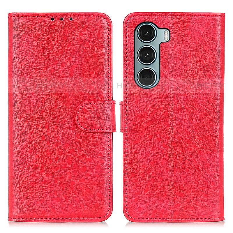 Coque Portefeuille Livre Cuir Etui Clapet A04D pour Motorola Moto Edge S30 5G Rouge Plus