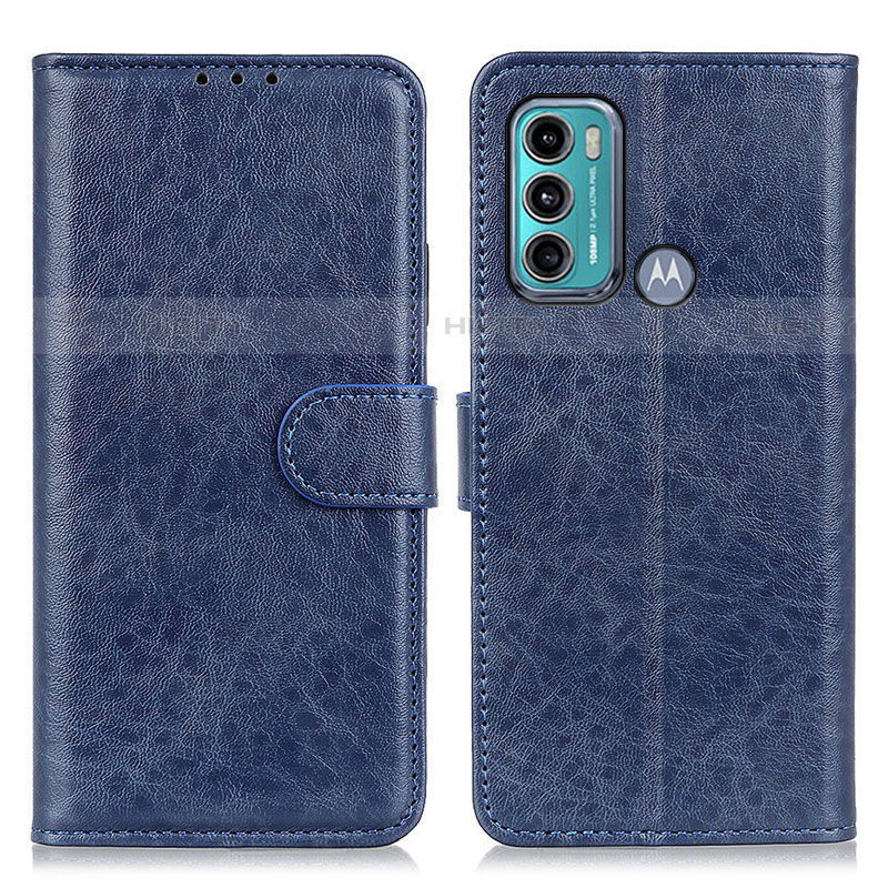 Coque Portefeuille Livre Cuir Etui Clapet A04D pour Motorola Moto G40 Fusion Bleu Plus