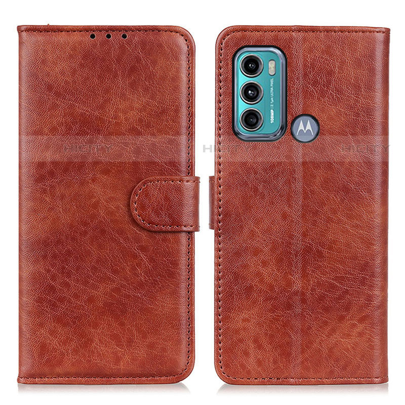 Coque Portefeuille Livre Cuir Etui Clapet A04D pour Motorola Moto G40 Fusion Marron Plus