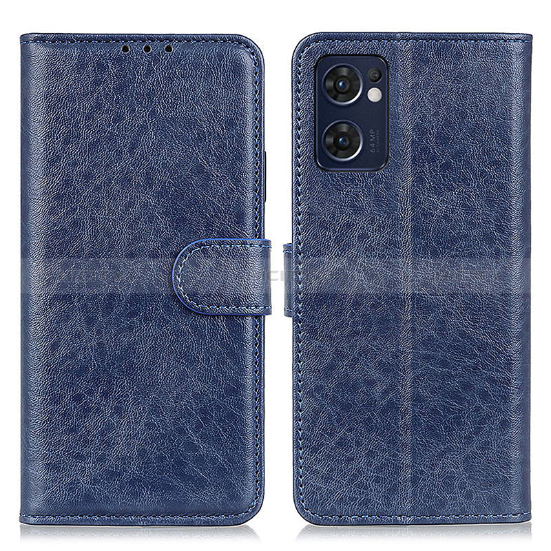 Coque Portefeuille Livre Cuir Etui Clapet A04D pour OnePlus Nord CE 2 5G Bleu Plus