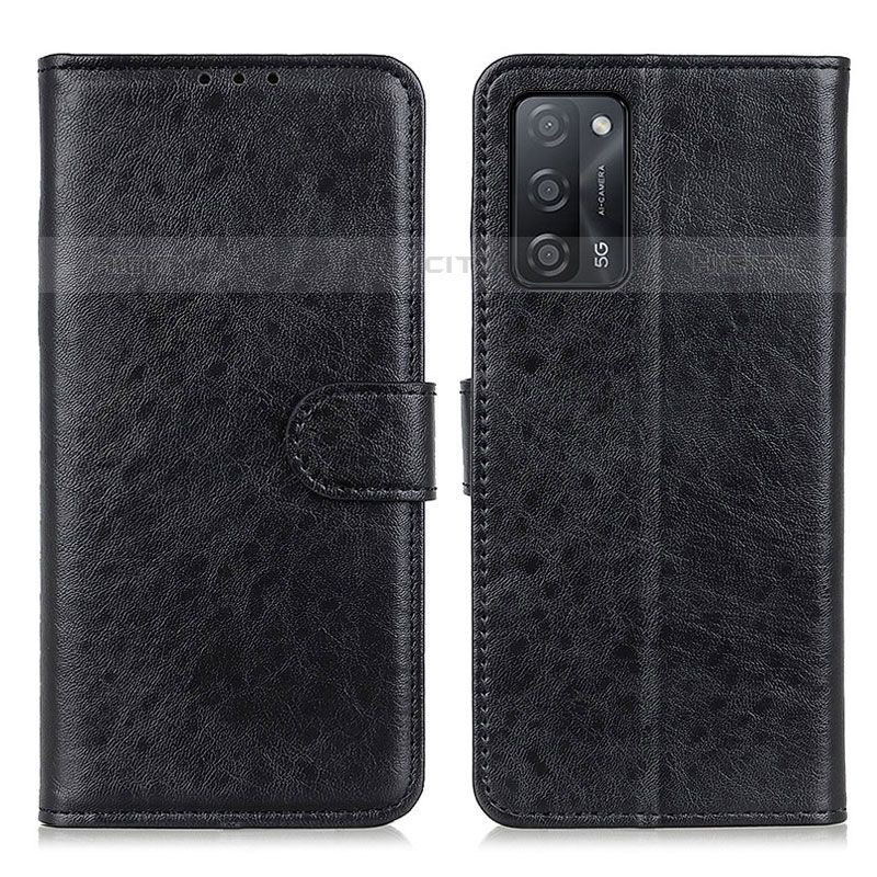 Coque Portefeuille Livre Cuir Etui Clapet A04D pour Oppo A53s 5G Noir Plus