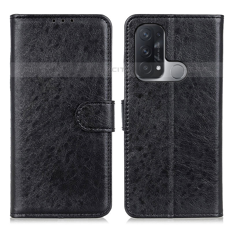 Coque Portefeuille Livre Cuir Etui Clapet A04D pour Oppo Reno5 A Noir Plus