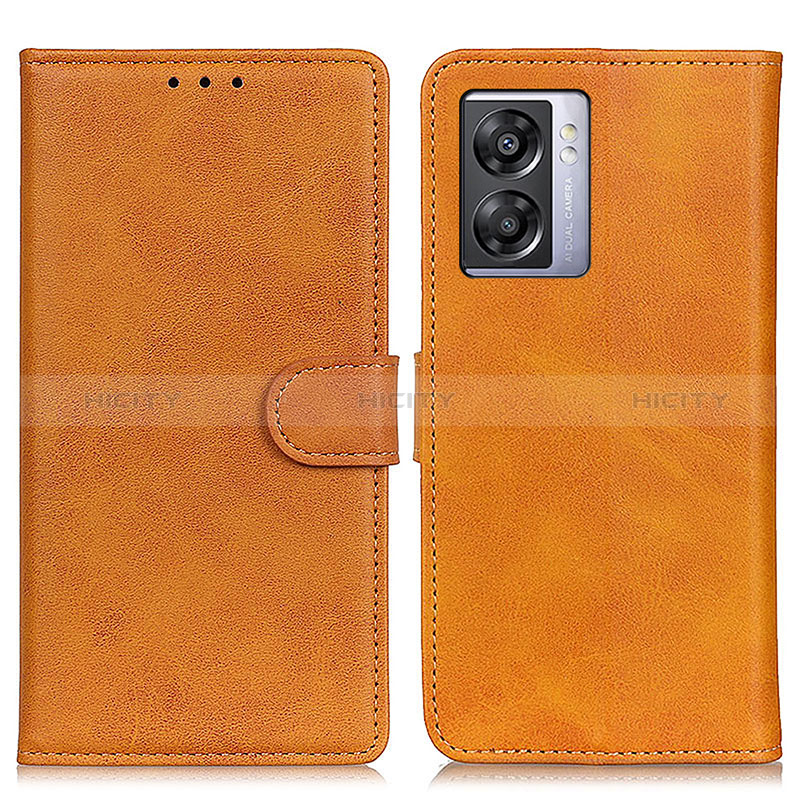 Coque Portefeuille Livre Cuir Etui Clapet A04D pour Realme V23 5G Marron Plus