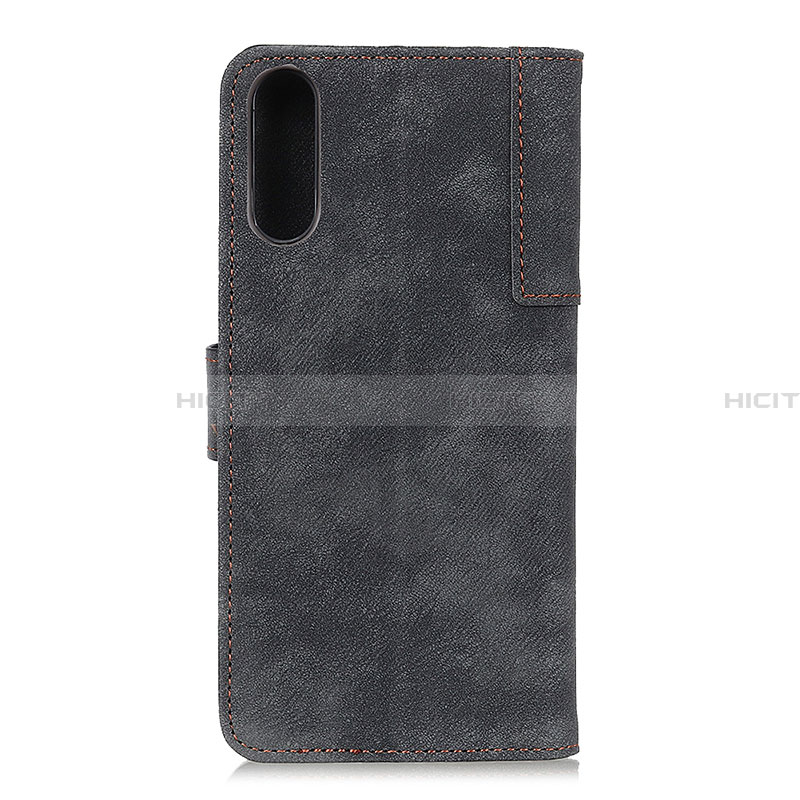 Coque Portefeuille Livre Cuir Etui Clapet A04D pour Samsung Galaxy A02 Noir Plus