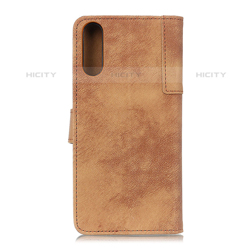 Coque Portefeuille Livre Cuir Etui Clapet A04D pour Samsung Galaxy M02 Marron Plus