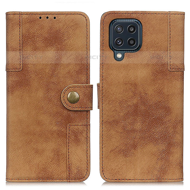 Coque Portefeuille Livre Cuir Etui Clapet A04D pour Samsung Galaxy M32 4G Marron Plus