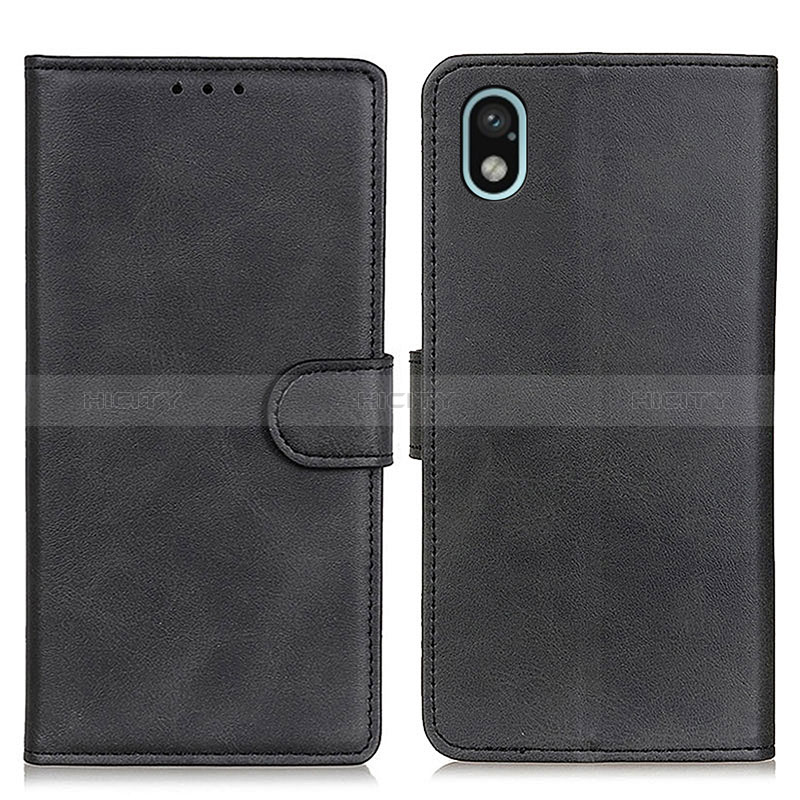 Coque Portefeuille Livre Cuir Etui Clapet A04D pour Sony Xperia Ace III Noir Plus