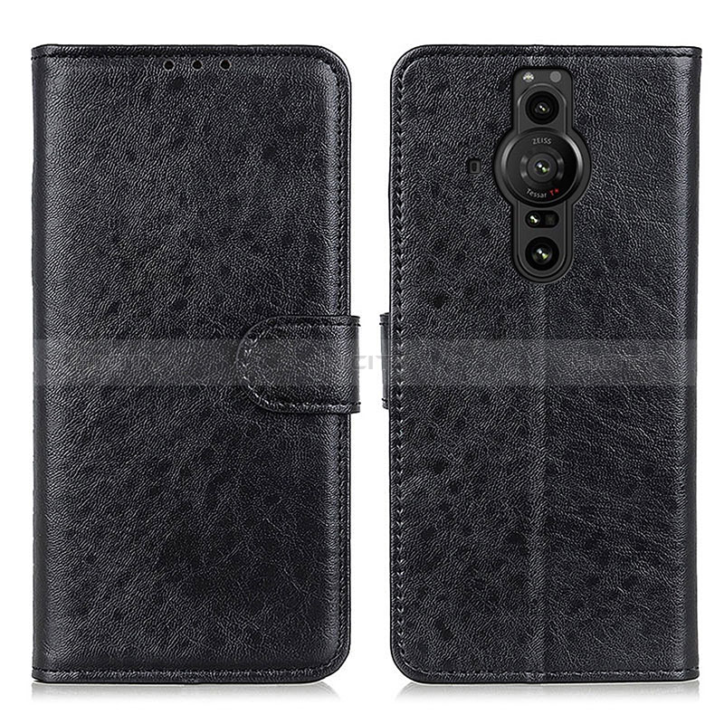 Coque Portefeuille Livre Cuir Etui Clapet A04D pour Sony Xperia PRO-I Noir Plus