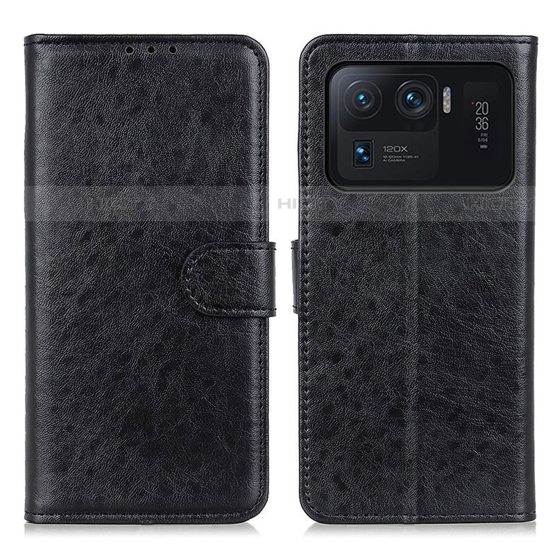 Coque Portefeuille Livre Cuir Etui Clapet A04D pour Xiaomi Mi 11 Ultra 5G Noir Plus