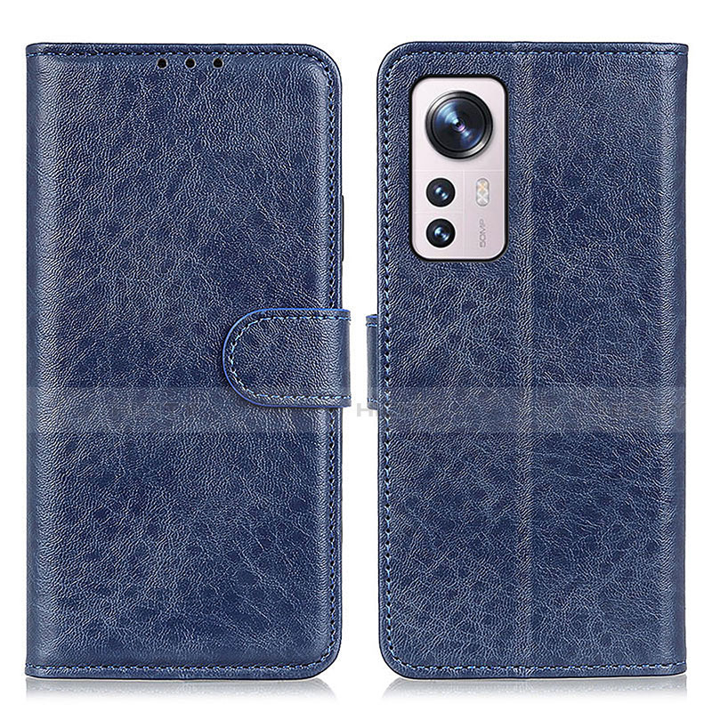 Coque Portefeuille Livre Cuir Etui Clapet A04D pour Xiaomi Mi 12 5G Bleu Plus