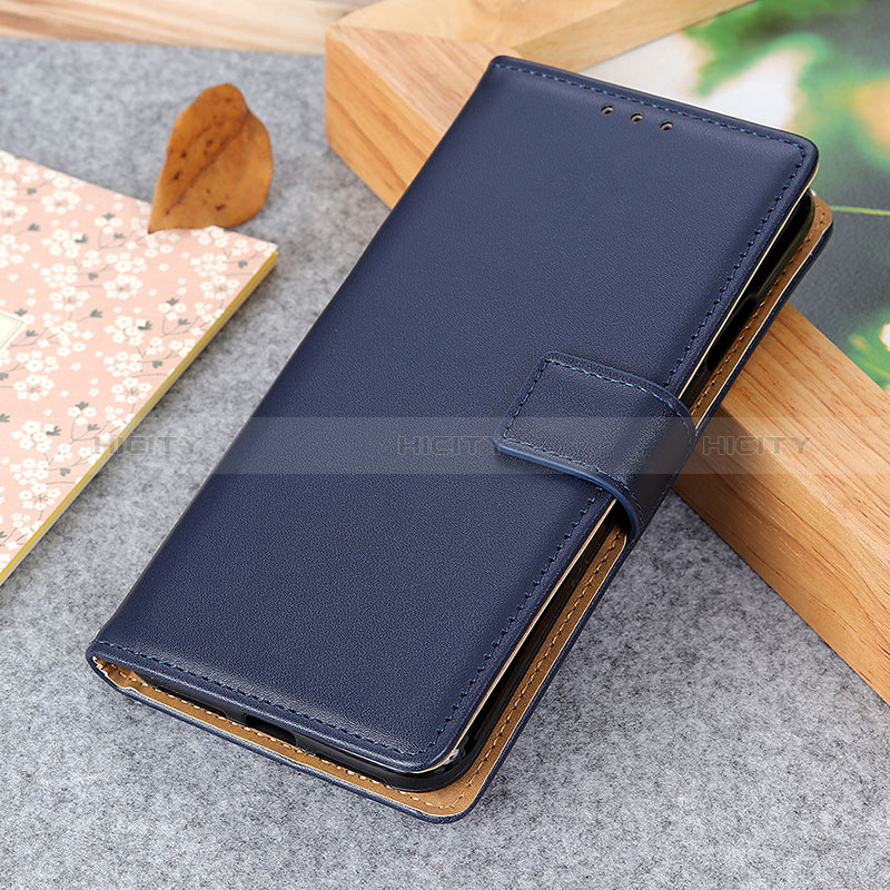 Coque Portefeuille Livre Cuir Etui Clapet A04D pour Xiaomi Poco C65 Bleu Plus