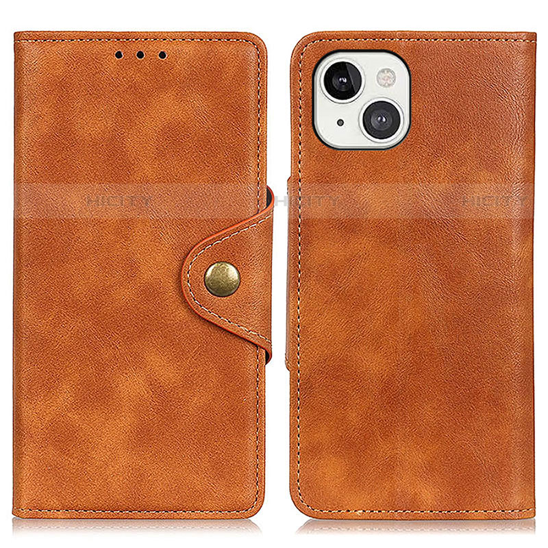 Coque Portefeuille Livre Cuir Etui Clapet A05 pour Apple iPhone 13 Mini Marron Plus