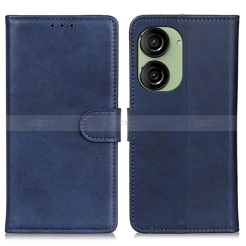 Coque Portefeuille Livre Cuir Etui Clapet A05D pour Asus ZenFone 10 Bleu Plus