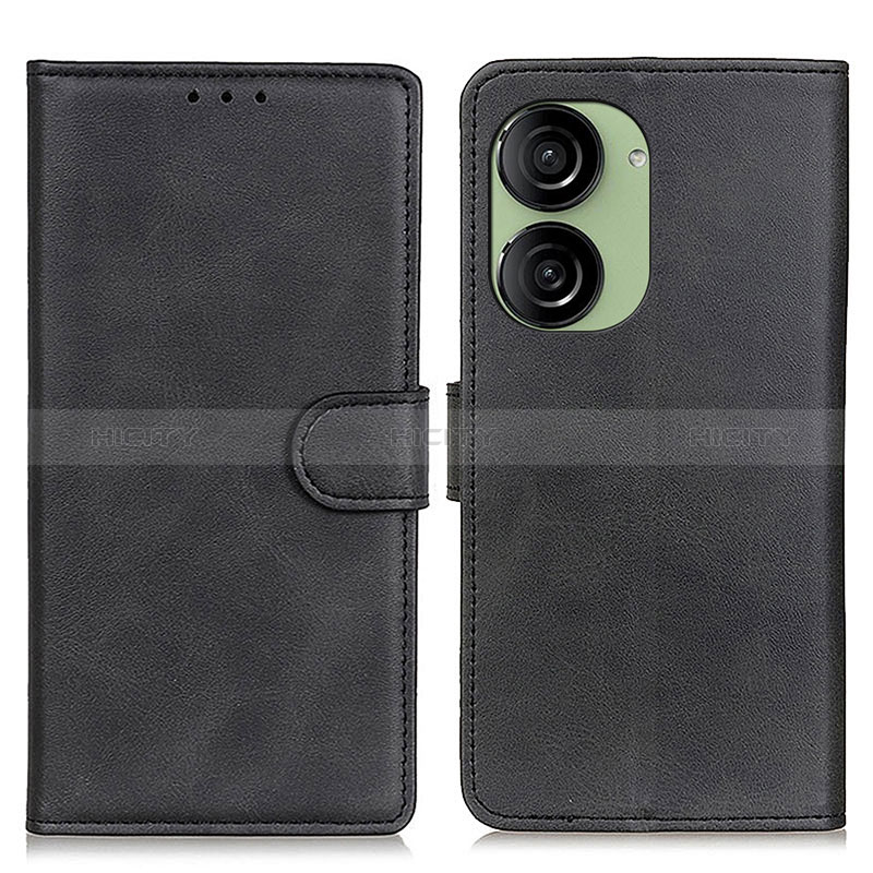 Coque Portefeuille Livre Cuir Etui Clapet A05D pour Asus ZenFone 10 Noir Plus