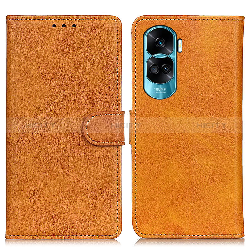 Coque Portefeuille Livre Cuir Etui Clapet A05D pour Huawei Honor 90 Lite 5G Marron Plus