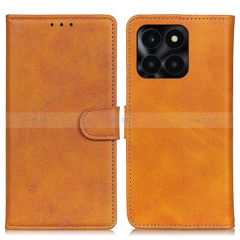 Coque Portefeuille Livre Cuir Etui Clapet A05D pour Huawei Honor X6a Marron Plus