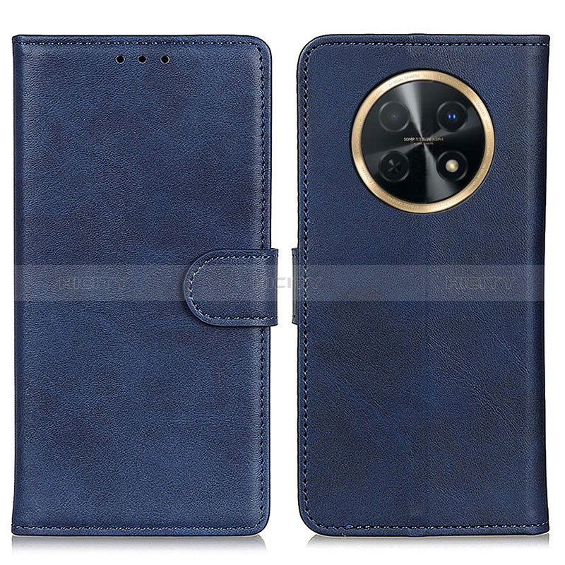 Coque Portefeuille Livre Cuir Etui Clapet A05D pour Huawei Nova Y91 Bleu Plus