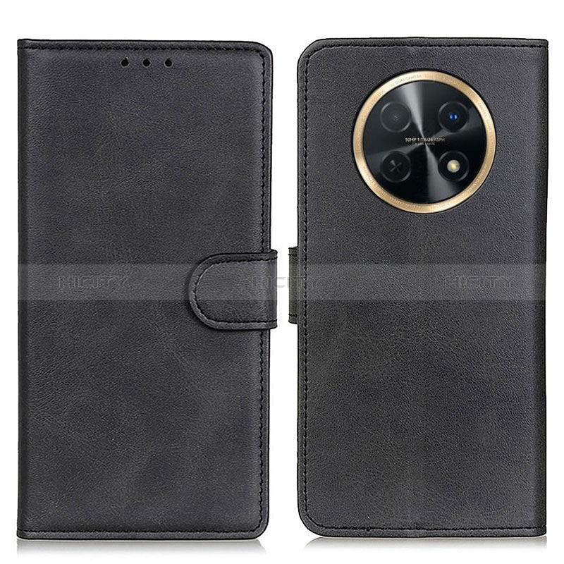 Coque Portefeuille Livre Cuir Etui Clapet A05D pour Huawei Nova Y91 Noir Plus