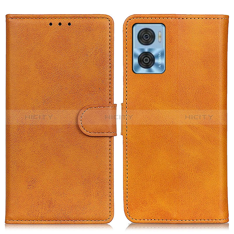 Coque Portefeuille Livre Cuir Etui Clapet A05D pour Motorola Moto E22i Marron Plus