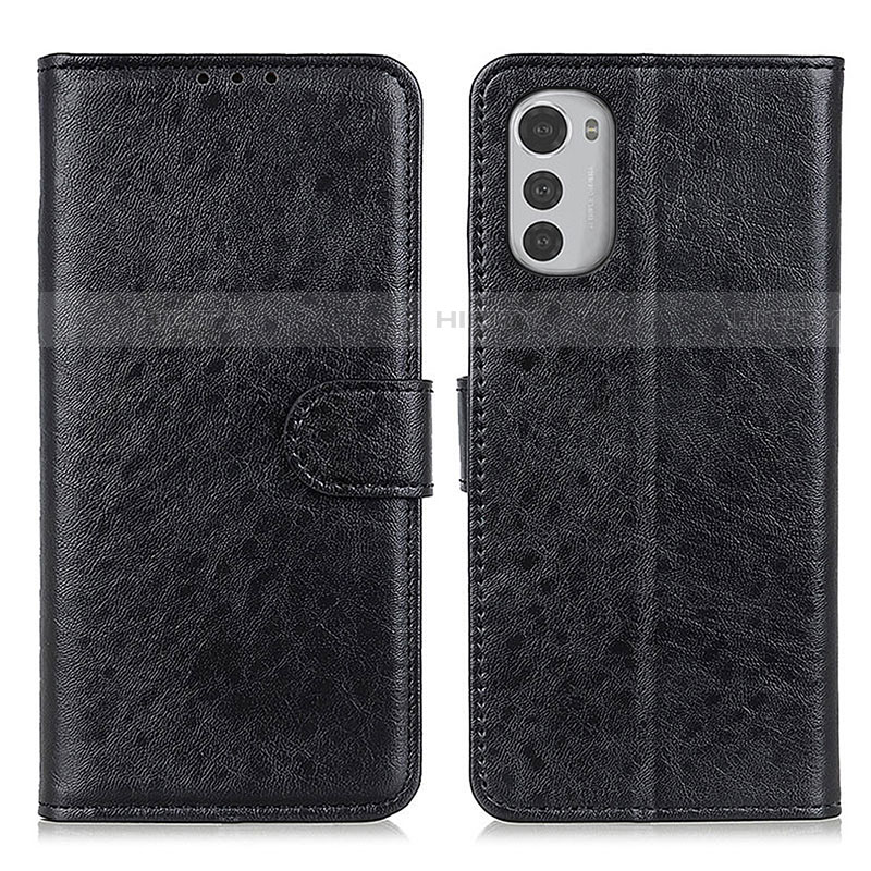 Coque Portefeuille Livre Cuir Etui Clapet A05D pour Motorola Moto E32s Noir Plus