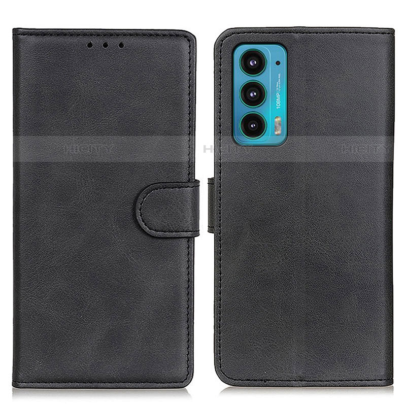 Coque Portefeuille Livre Cuir Etui Clapet A05D pour Motorola Moto Edge 20 5G Noir Plus