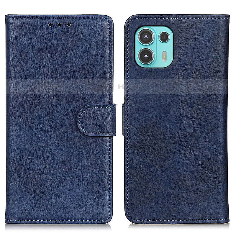 Coque Portefeuille Livre Cuir Etui Clapet A05D pour Motorola Moto Edge 20 Lite 5G Bleu Plus