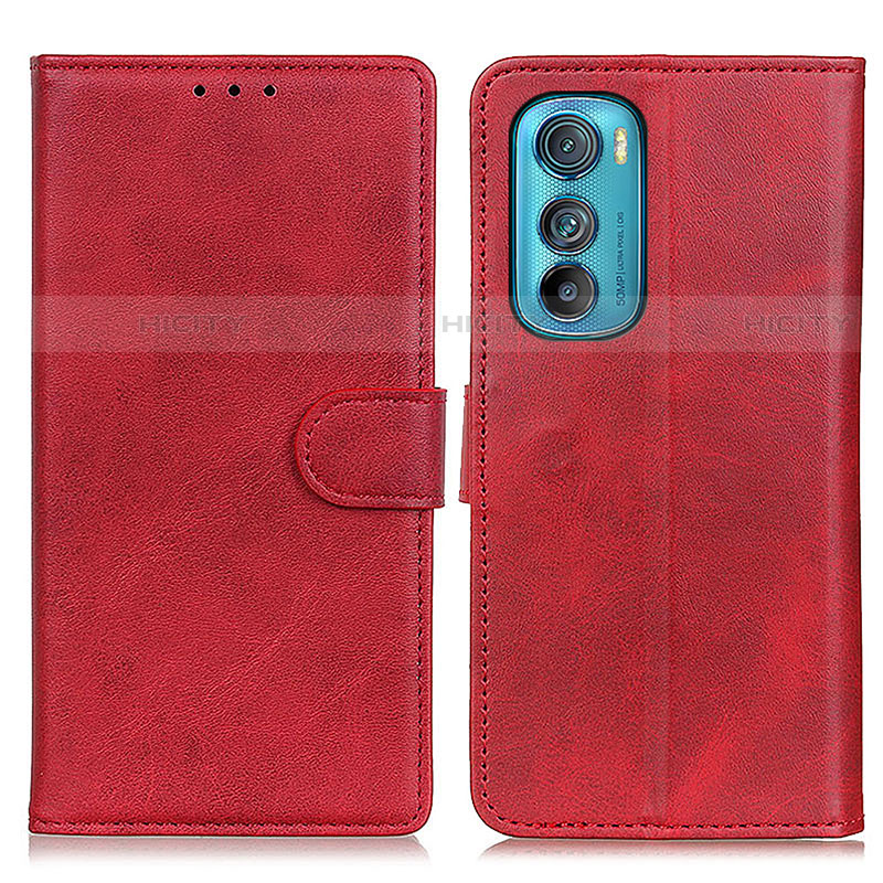 Coque Portefeuille Livre Cuir Etui Clapet A05D pour Motorola Moto Edge 30 5G Rouge Plus