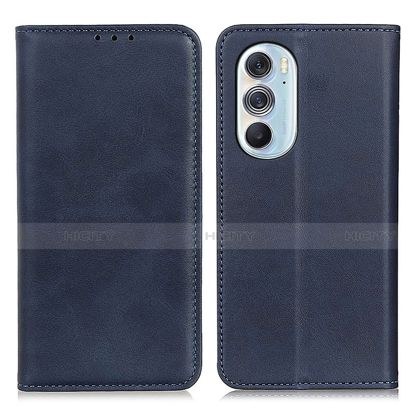 Coque Portefeuille Livre Cuir Etui Clapet A05D pour Motorola Moto Edge 30 Pro 5G Bleu Plus