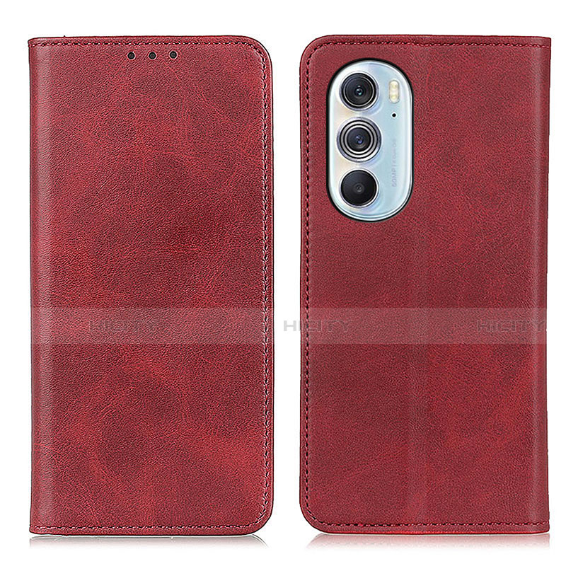 Coque Portefeuille Livre Cuir Etui Clapet A05D pour Motorola Moto Edge 30 Pro 5G Rouge Plus