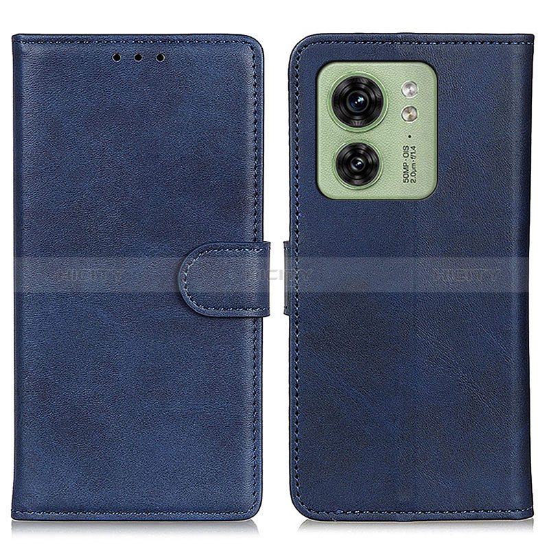 Coque Portefeuille Livre Cuir Etui Clapet A05D pour Motorola Moto Edge 40 5G Bleu Plus