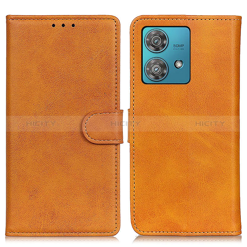 Coque Portefeuille Livre Cuir Etui Clapet A05D pour Motorola Moto Edge 40 Neo 5G Marron Plus