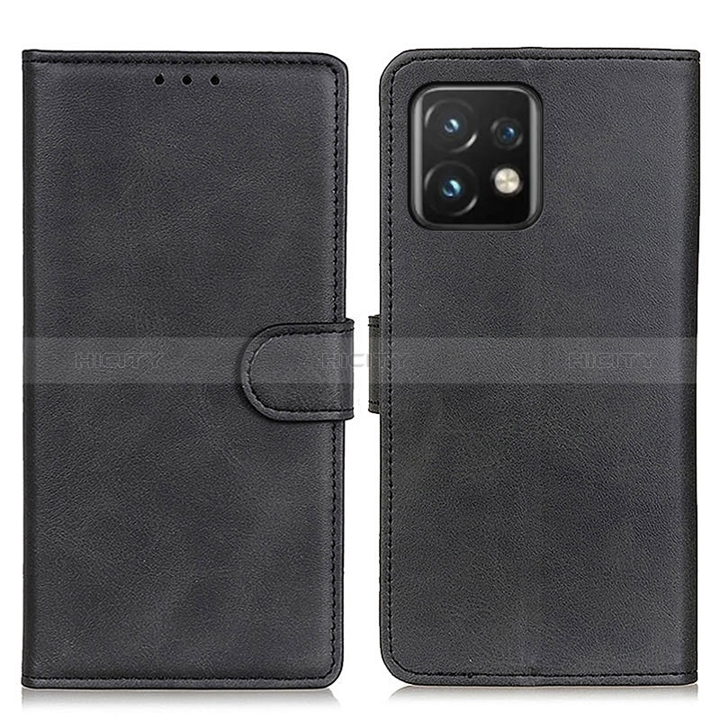 Coque Portefeuille Livre Cuir Etui Clapet A05D pour Motorola Moto Edge 40 Pro 5G Noir Plus