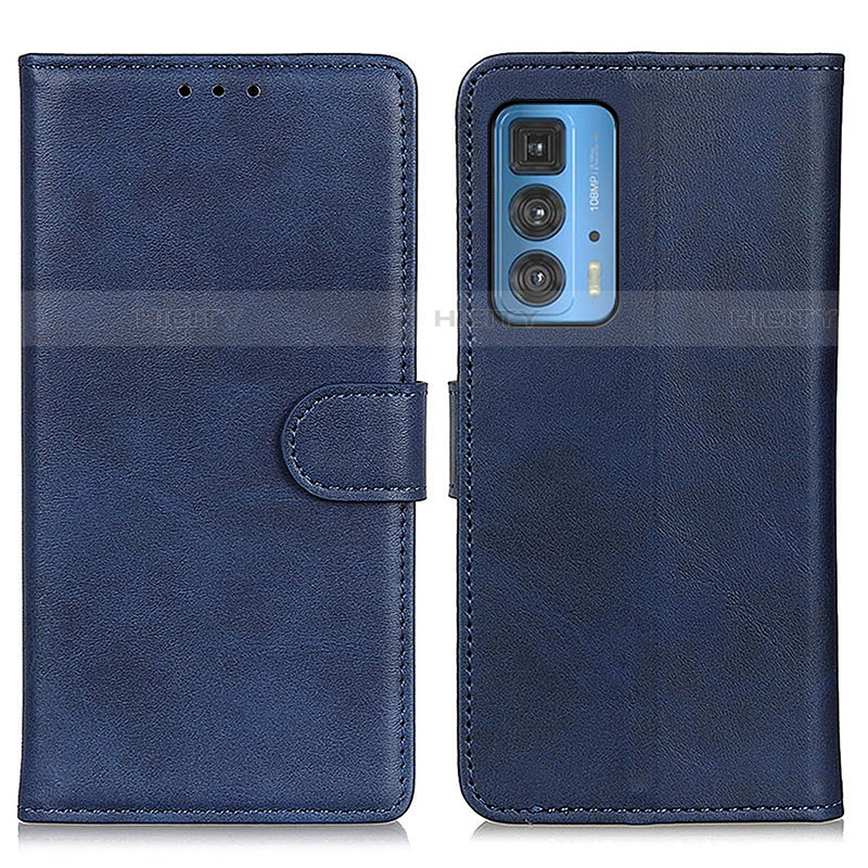 Coque Portefeuille Livre Cuir Etui Clapet A05D pour Motorola Moto Edge S Pro 5G Bleu Plus