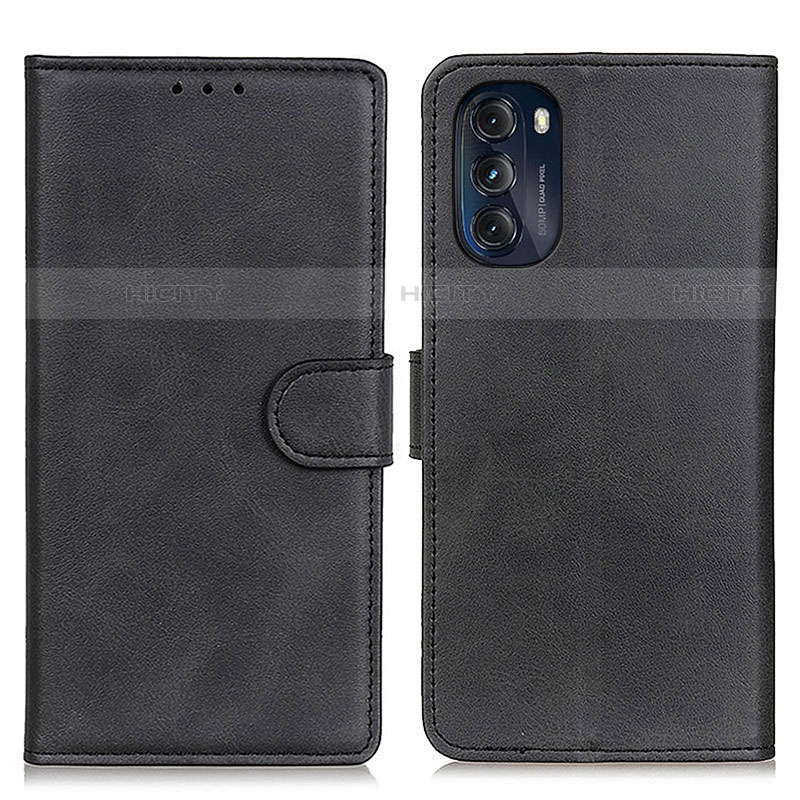 Coque Portefeuille Livre Cuir Etui Clapet A05D pour Motorola Moto G 5G (2022) Noir Plus